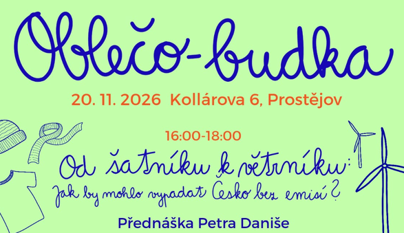 Oblečobudka s přednáškou o změně klimatu